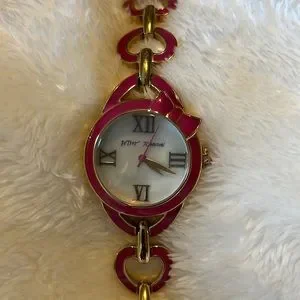 Betsey Johnson | Accessories | Betsey Xoxo Watch Pink | Poshmark